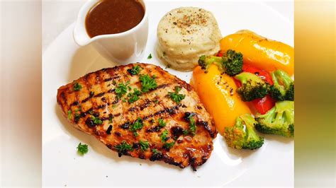 Grilled Chicken With Demi Glace Sauce Youtube