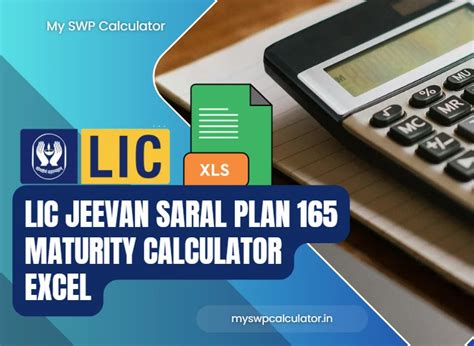 lic jeevan saral plan  maturity calculator excel  india
