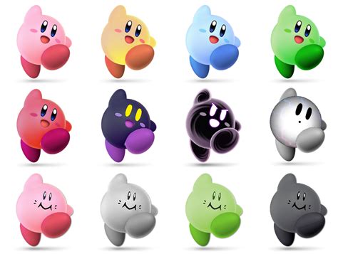 The Ideal Kirby Palette Swaps In My Opinion By Lasercraft32 On Deviantart