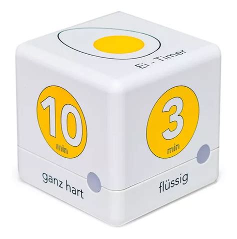 Timer Digital Temporizador Alemão Tfa Cubo Alarme Branco