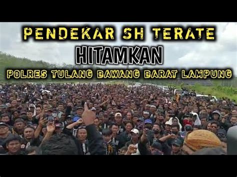 3000 Pendekar PSHT Hitamkan Polres Tulang Bawang Lampung Psht Lampung