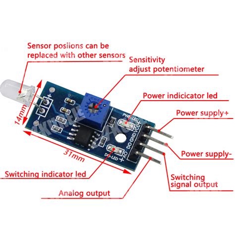 Optical Photodiode Module Detects Brightness Light Detector