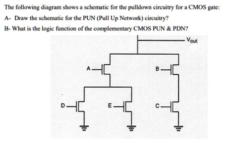 The Following Diagram Shows A Schematic For The Pulldown Circuitry For