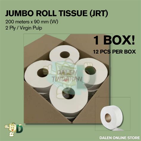 Box Jumbo Roll Tissue Jrt Meters X Mm W Ply