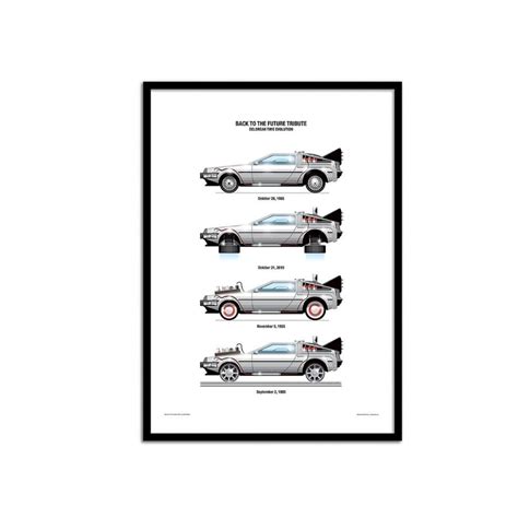 Poster DeLorean Wall Editions Hopono