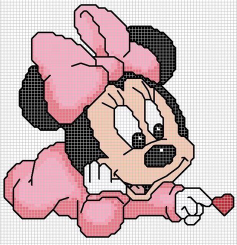 Minnie Em Ponto Cruz Ponto Cruz Lindos Gr Ficos Pontos Cruz Para