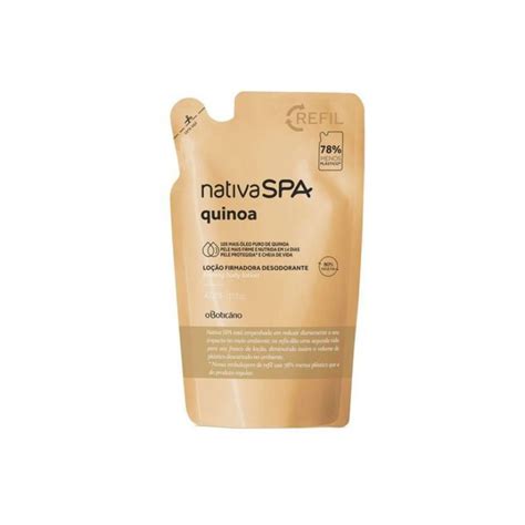 Refil Locão Firmadora Desodorante Hidratante Corporal Nativa Spa Quinoa