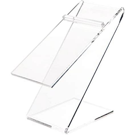 Clear Elevated Heel Z Shoe Display Riser 3 W X 6 D X 6 75 H