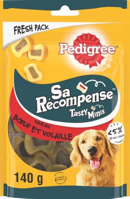 PEDIGREE SA RECOMPENSE TASTY MINIS Friandises au boeuf et à la volaille