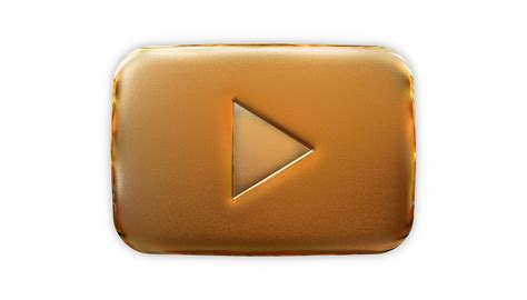 youtube logo gold plate 12914853 PNG