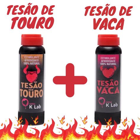 Kit Tesão Em Dobro Tesão De Vaca Tesão De Touro Estimulante