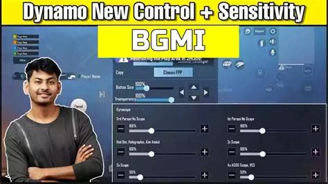 Dynamo Bgmi Sensitivity Settings And Controls Codes Battlegrounds Mobile India