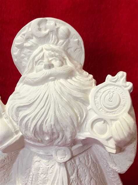 Father Time Santa Claus Ceramic Bisque Ready To Paint