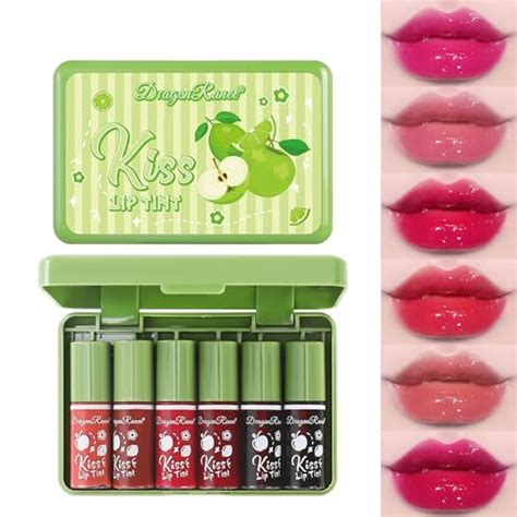 6 Colors Lip Tint Stain Set Korean Velvet Watery Lip Tint Hydrating