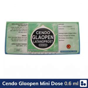 Cendo Glaopen Mini Dose Ml Botol Obat Yang Digunakan Untuk