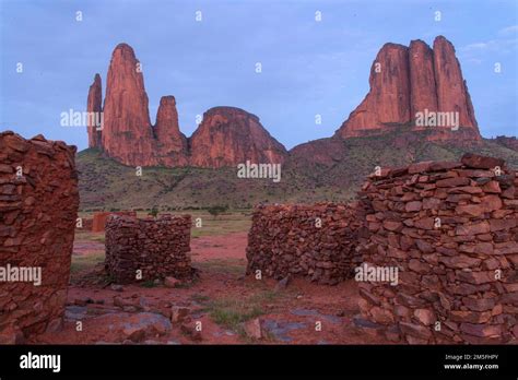 Landscape View Of The Monument Valley Of Mali With The Main De Fatima