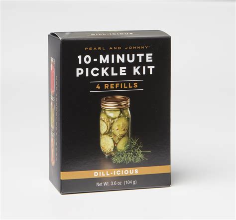 Pearl And Johnny Dill Icious Pickle Kit Refill Box Includes 4 Packs