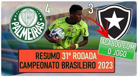 Hist Rico Palmeiras Consegue Virada E Vence O Botafogo Por A