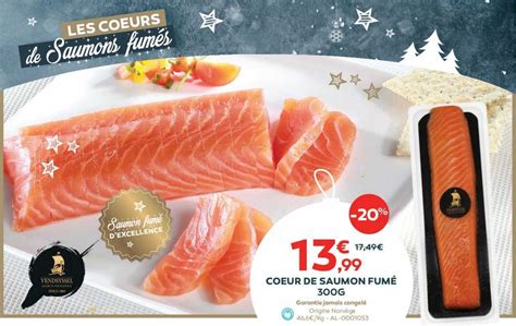 Promo Cœur De Saumon Fumé 300g chez Cabesto iCatalogue fr