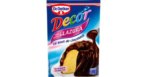 Glazura Cu Gust De Ciocolata Dr Oetker Decor 100g Glazura Glazura