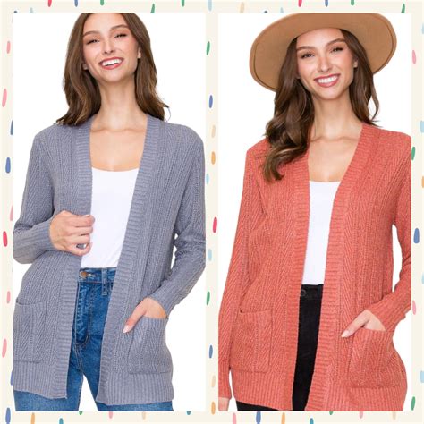 Textured Knit Open Cardigan 6th Street Fashions And Footwear