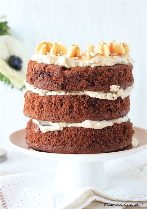 Banoffee Naked Cake sans gluten et sans lactose Joyeuses Pâques