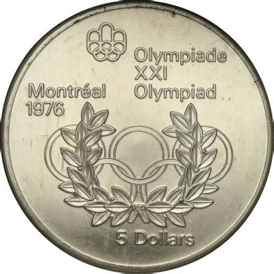 Kanada Dolar W Olimpiada Montreal Srebro Archiwum Niemczyk Pl