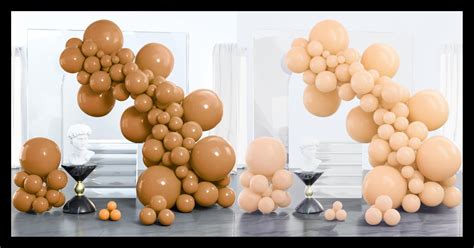 Amazon Partywoo Caramel Brown Balloons Pcs And Partywoo Nude Balloons Pcs Home