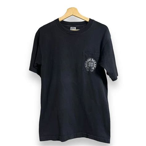 chrome hearts fuck you cross tee クロムハーツ クロスプリントtシャツ ヴィンテージ usa製 ポケットTシャツ 染め加工 ブラック
