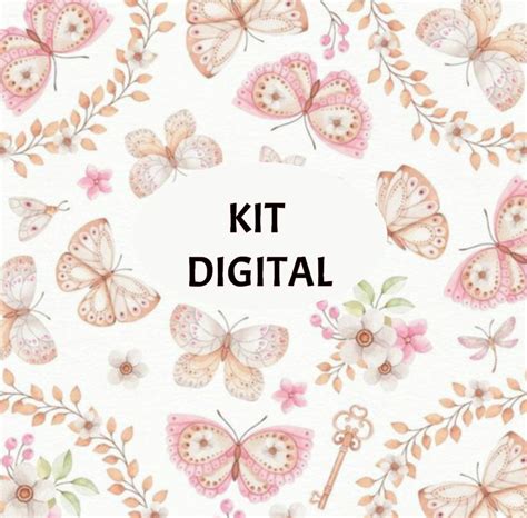 Ki Digital Borboletas Aquarela Elo7 Produtos Especiais