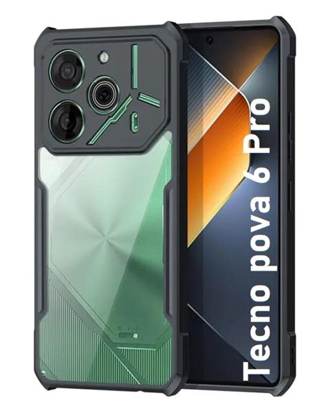 AARALHUB Tecno Pova 6 Pro 5G Back Cover Acrylic Finish Transparent