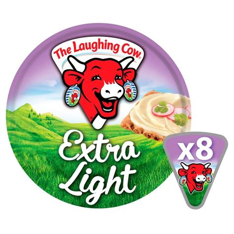 The Laughing Cow Extra Light Cheese Triangles 8 Per Pack Ocado