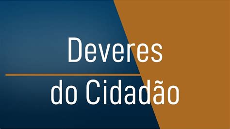 S O Deveres Do Cidad O Exceto Librain