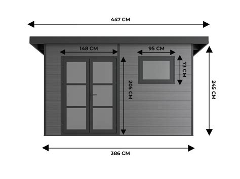 Abri Composite Alma M Gris Mm Design Moderne