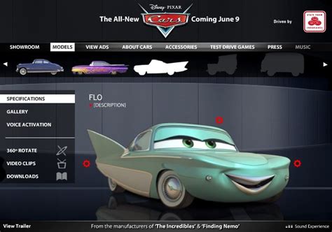 New Arrivals at Cars Website - Upcoming Pixar