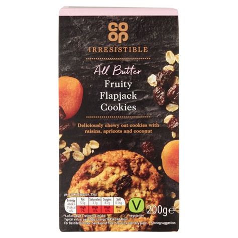 Co Op Irresistible All Butter Fruity Flapjack Cookies G Jersey