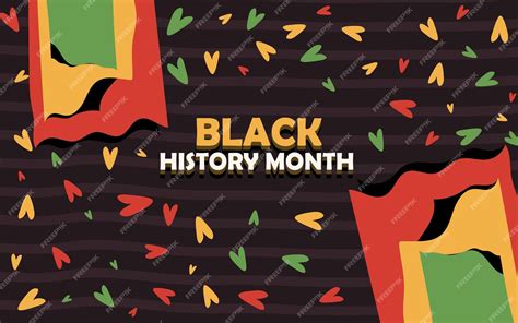 Premium Vector Hand Drawn Flat Black History Month Vector Illustration