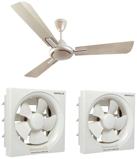 Havells Ambrose 1200mm Ceiling Fan Gold Mist Wood Ventil Air DX 200mm