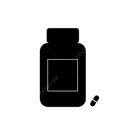 Medicine Bottle Clipart Vector Black Medicine Bottle Clipart Medicine