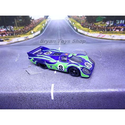 Jual Hot Wheels Diorama Loose New Porsche 917 LH Biru Hijau Shopee Indonesia