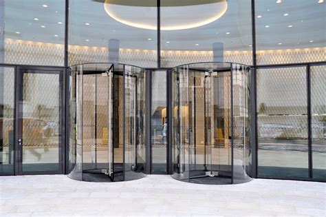 Boon Edams All Glass Crystal Tourniket Revolving Doors Ribaj