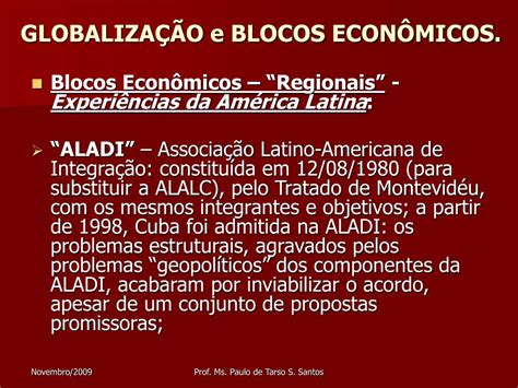 PPT GLOBALIZAÇÃO E BLOCOS ECONÔMICOS PowerPoint Presentation free