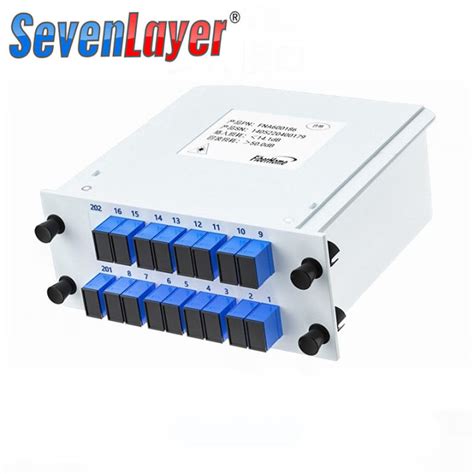 1 16 SC UPC Optical Fiber Splitter Cassette Box Plug In Type Optical