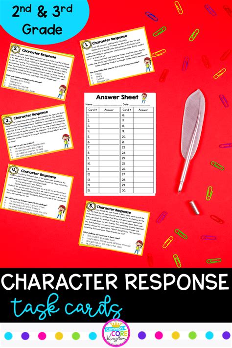 How Characters Respond To Problems Task Cards Includes 30 Short