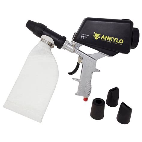 Sandblaster Portable Speed Blaster Sand Blasting Nozzle Gun Gravity Feed Sand