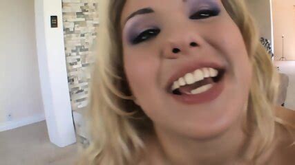 Busty Blonde Teen Bimbo Shows Her Deepthroat Skills Aubrey Addams