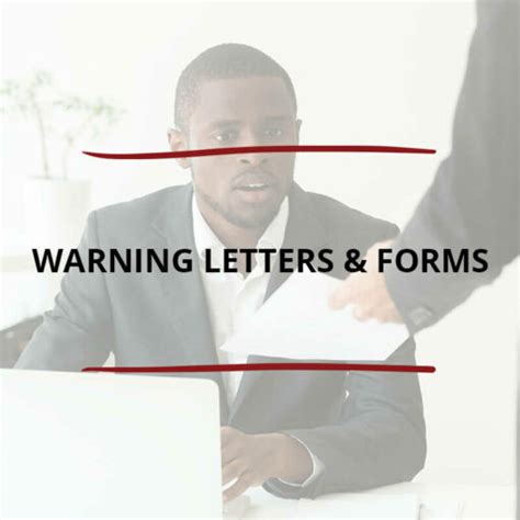 Warning Letters And Forms Agreements Online