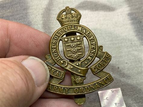 Original Ww1 Ww2 British Army Royal Army Ordnance Corps Cap Badge For Sale The Militaria