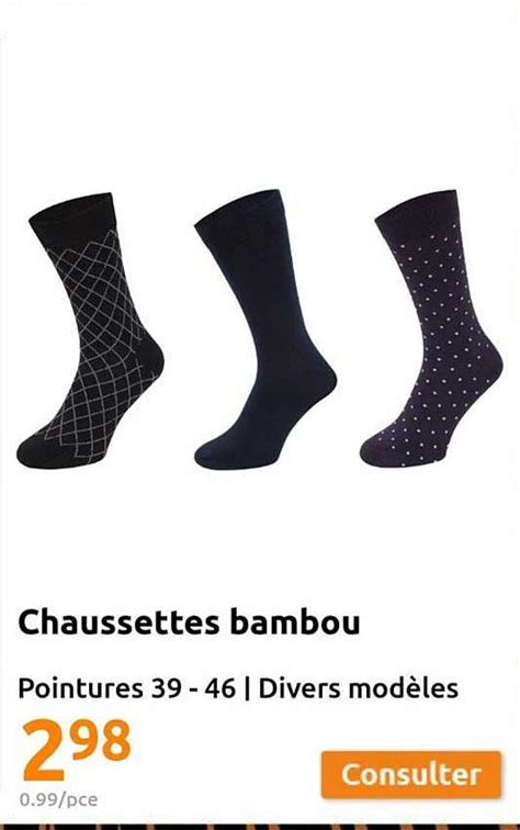 Promo Chaussettes Bambou Chez Action Icatalogue Fr