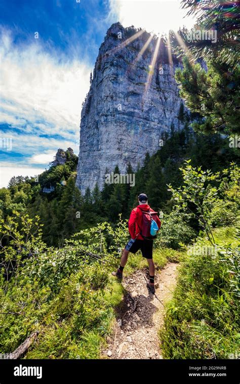 Monte Baldo hiking tour Stock Photo - Alamy